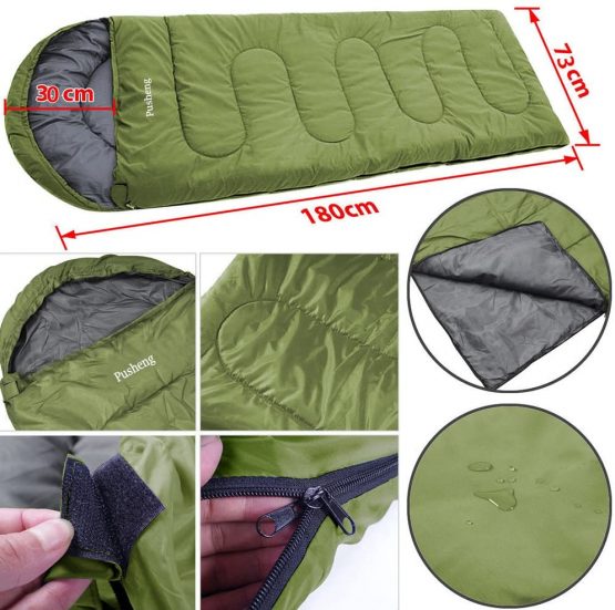 Pusheng Sleeping Bag - Envelope Lightweight Portable, Waterproof, Comfort With Compression Sack, Great For Traveling, Camping, Hiking, Outdoor Activities - Image 3