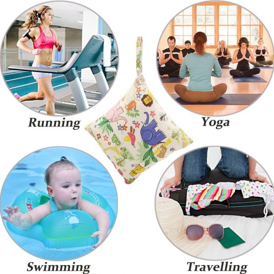 ViVidLife Wet Bag, 2 PCS Wet Dry Bags for Cloth Diapers Nappy Daycare Organiser Storage Bags, Waterproof Washable Reusable Zipper Bag - Image 4
