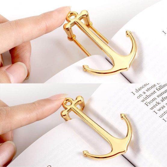 2 Pieces Bookmarks Creative Bookmark Metal Page Holder for Students Teachers Graduation Gifts School Office Supplies (Black) - Image 4