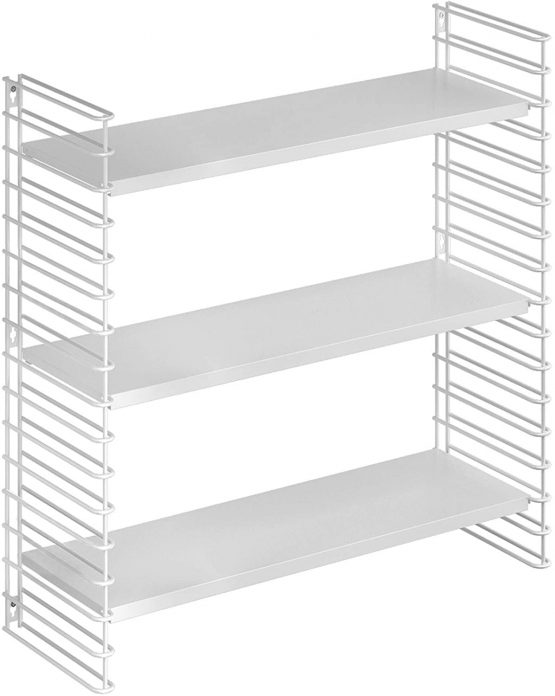 Metaltex Libro Wall Mountable and Adjustable Shelf Unit, Metal, Blue/red/yellow - Image 2