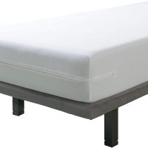 Velfont Anti-dust mite and Anti-bedbugs zipped mattress cover, waterproof and breathable | Anti-allergic encasement | Double size 135x190/200cm | 30cm Deep Skirt