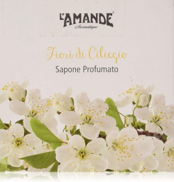 L'Amande Cherry Blossom Scented Soap in Gift Box - 150 g