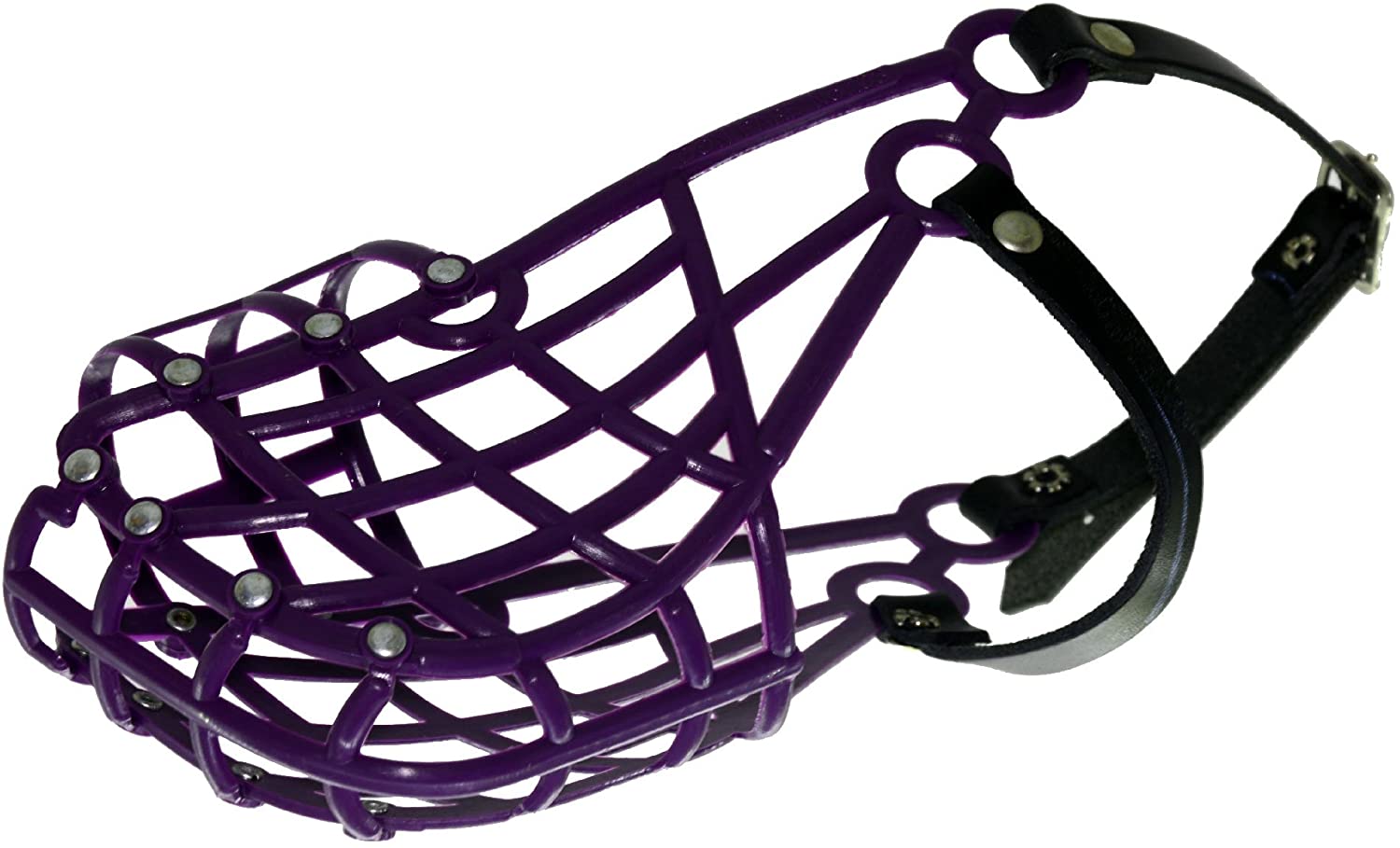 Muzzle Don Pare Model 103 training and transport muzzle for medium size dogs with a narrow head whippet in Black Also racing muzzle and coursing muzzle by Amathings - Image 4