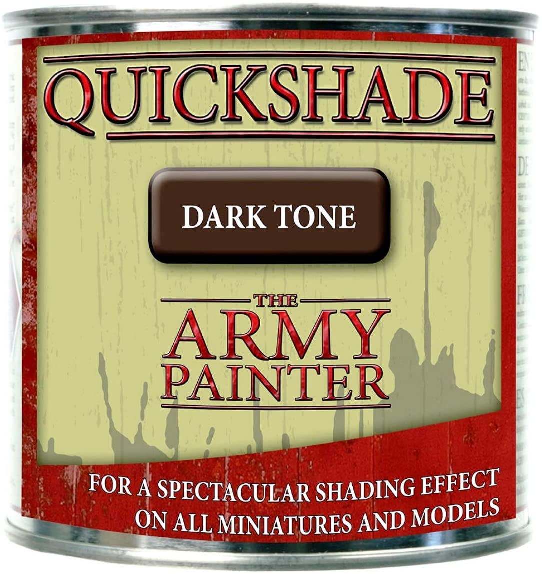The Army Painter Quickshade Dip Dark Tone, for Quickly Dipping and Shading Entire Wargaming Armies