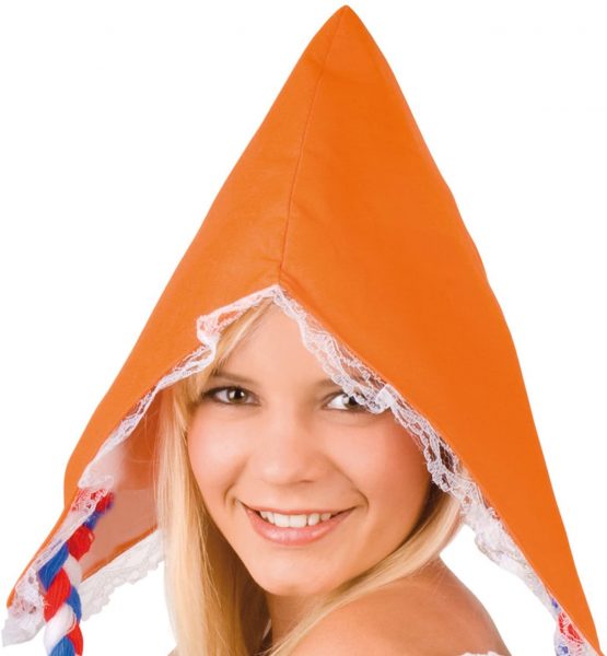 Boland 20599 Adult Hat with Hair – White/Orange, One Size - Image 2