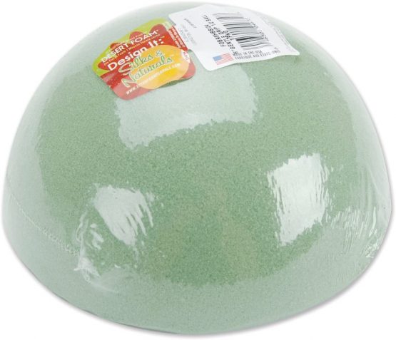 FloraCraft Dry Foam Half Ball-6-inch x 3-inch