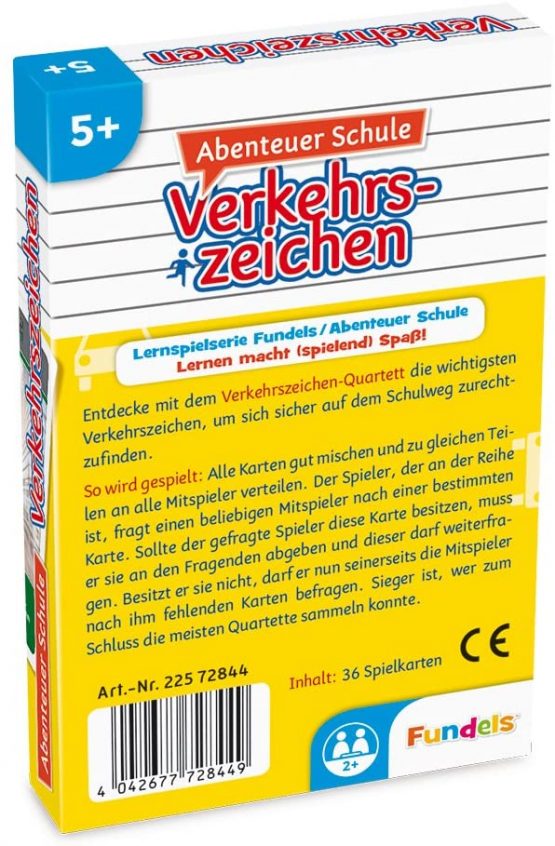 ASS Altenburger 22572844 Adventure School Traffic Sign, Card Game, Educational Game - Image 2