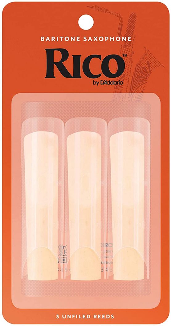 Rico RLA0320 2.0 Strength Reeds for Baritone Sax (Pack of 3)
