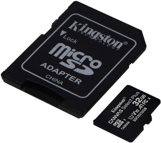 Kingston Canvas Select Plus microSD Card SDCS2/32 GB-3P1A Class 10 (3 x cards, SD Adapter Included) - Image 3