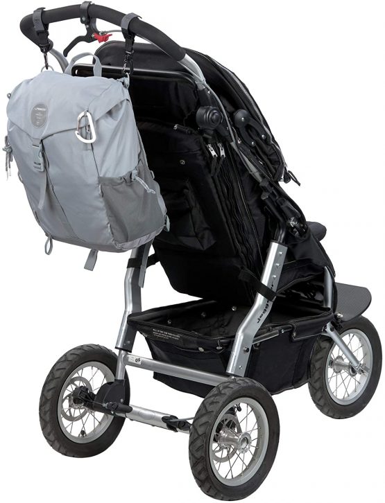 Lässig Outdoor Hiking Diaper Backpack Sustainable Fabric Grey, 850 g - Image 4