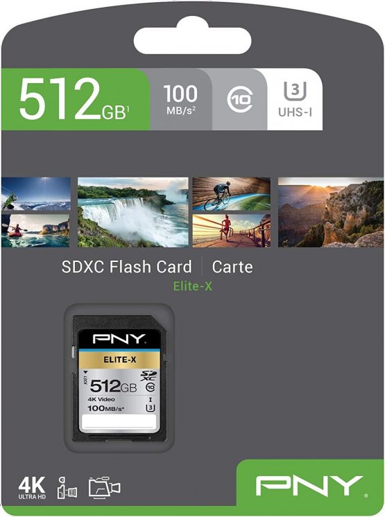 PNY Elite-X SDXC card 512GB Class 10 UHS-I U3 100MB/s - Image 2