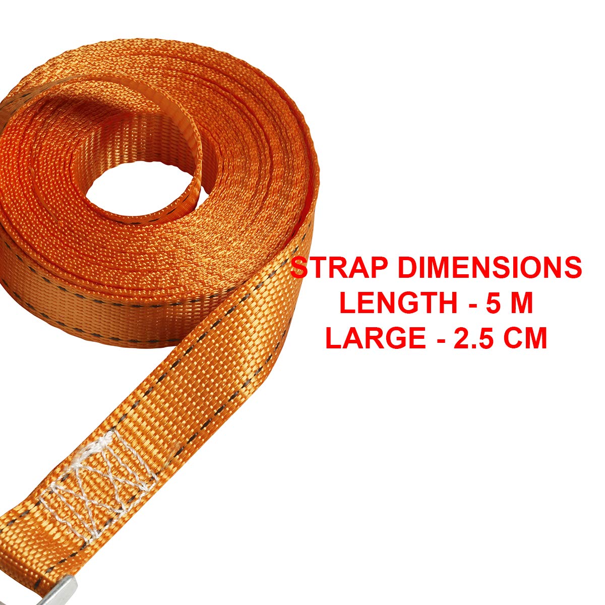 Master Lock 3212EURDAT FastLink Straps with Buckle, Orange, 5m x 25mm strap, 15.0 cm x 14.7 cm x 3.3 cm - Image 4