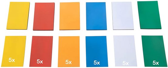 ECENCE 30pcs Magnetic whiteboard strips suitable for writing on 3.94inchx2.76inch multicolor magnet strips that can be cut to size wipeable magnetic sticker magnetic labels for whiteboards - Image 4