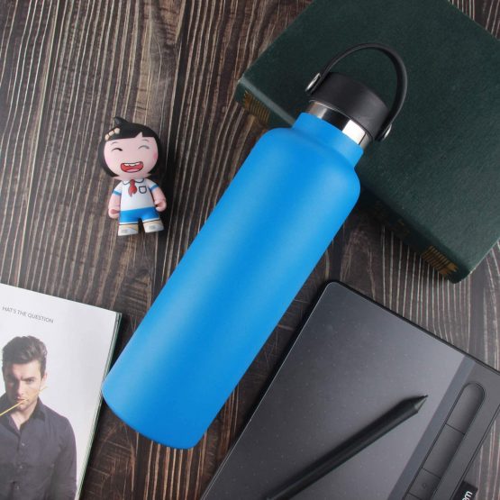 Sivaphe Water Bottle Insulated for Sports Outdoor, Drink Flasks Stainless Steel, Double Walled, Vacuum, Leak-proof, with 2 lids and straw, 750ml - Image 4