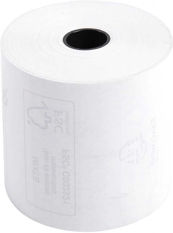 Exacompta Credit Card and Cash Register Receipt Roll, 57mm x 44m, White