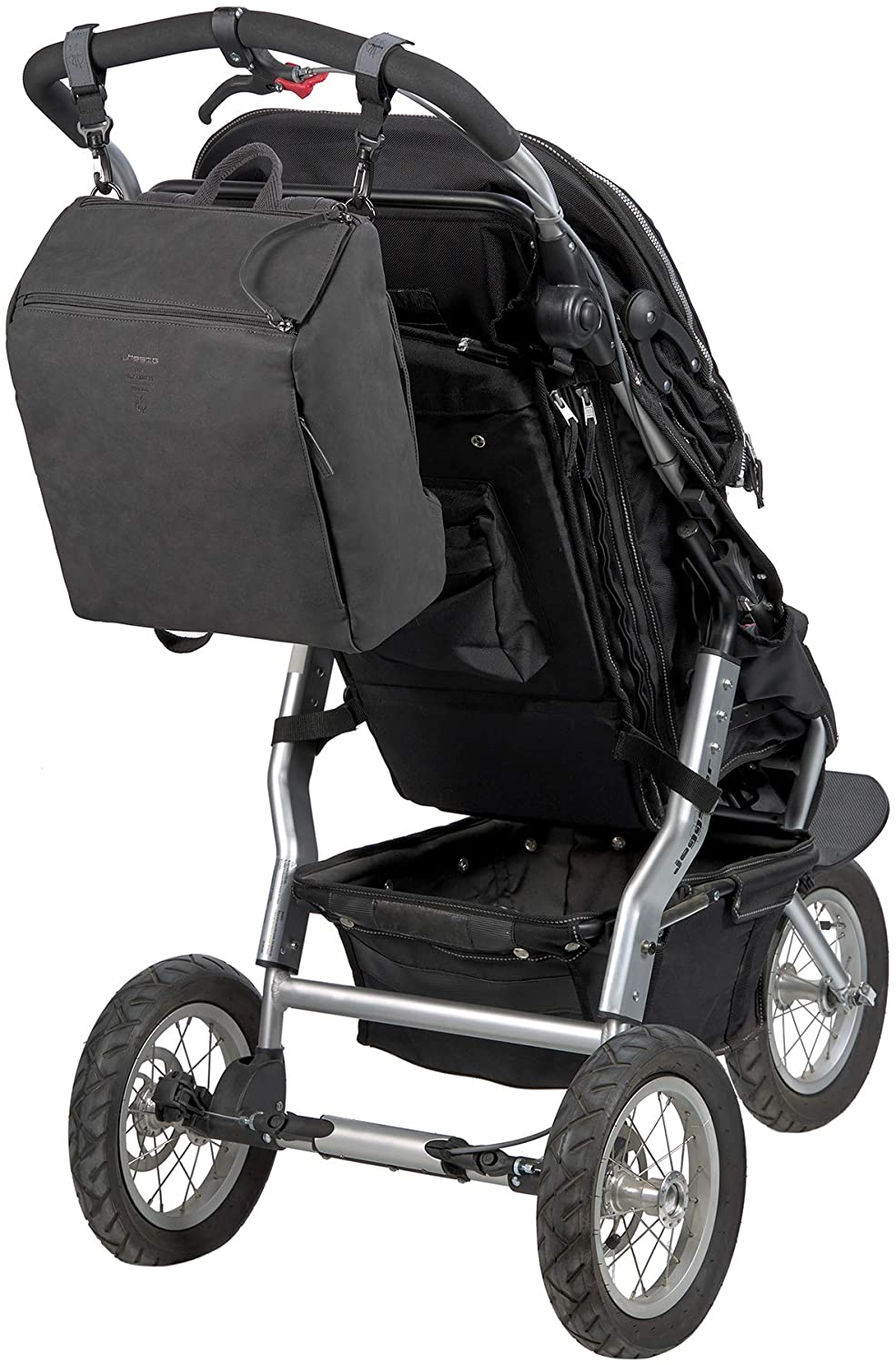 Lässig Baby Nappy Changing Backpack Diaper Bag with Accessories/Tender Backpack, Anthracite, 3 Stück (1er Pack) - Image 4