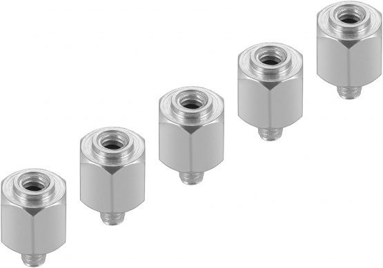 Poppstar PC case motherboard screw kit (M.2 SSD/NVMe mounting) - set of 10 computer/laptop screws + 10 M.2 ssd standoffs (5 long, 5 short) - Image 3