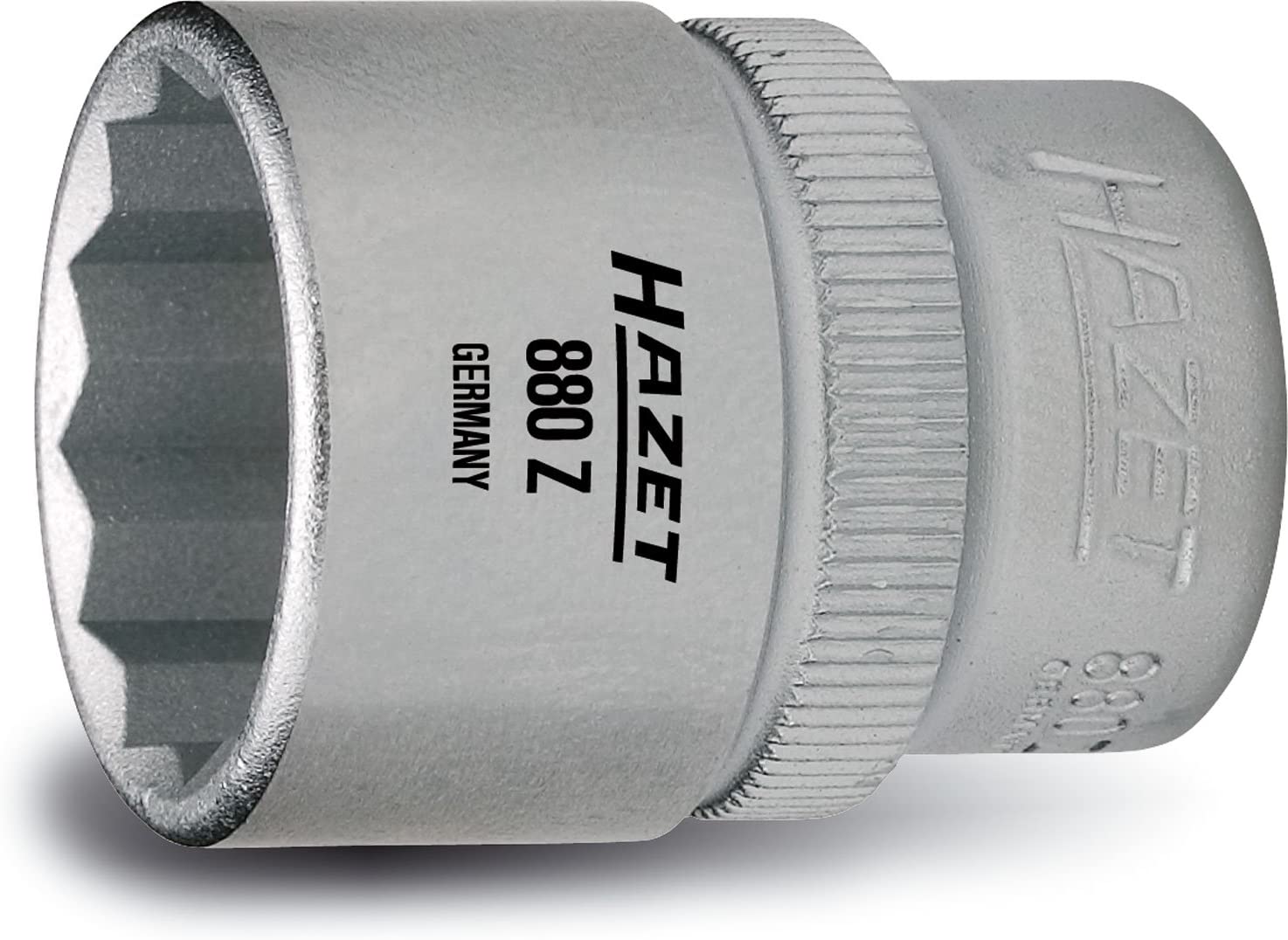 HAZET 880Z-18 31.5 mm 12-Point Traction Profile Socket - Chrome-Plated/Polished
