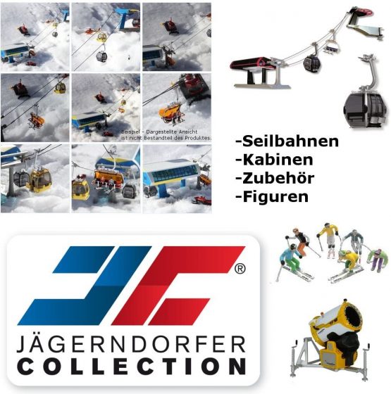 Jaegerndorfer JaegerndorferJC54500 6 Pieces Sitting Figures with Head Snowboards, 1:32 Scale, Multi-Color - Image 2