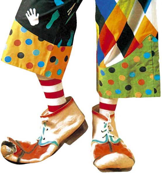 Latex Clown Shoes For s Accessory for Circus Fancy Dress