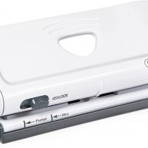 Rapesco 1321 Adjustable 6-Hole Organiser/Diary Punch, White