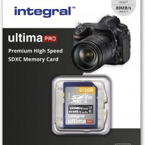 Integral 512GB SD Card 4K Ultra-HD Video Premium High Speed Memory Card SDXC Up to 100MB/s SDXC V30 UHS-I U3 Class 10 SD Memory Card
