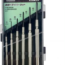 6 Piece Precision Screwdriver Set, Mini Sizes, Phillips (Cross Head) with Custom Hard case. ENGINEER dm-20