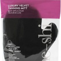 He-Shi Luxury Velvet Tanning Mitt – Double Sided Reusable and Washable Tanning Glove – Velvet Surface for Streak Free Self Tanning With Elasticated Wrist Band for Non-Slip Application