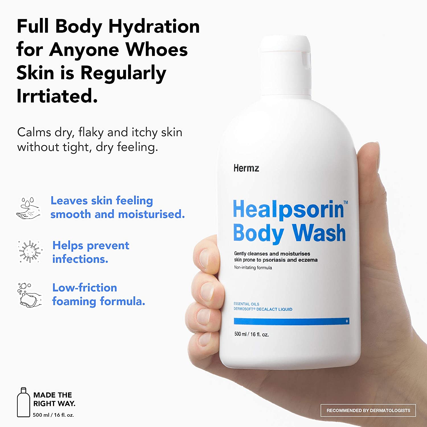 Healpsorin Hydrating Body Wash Psoriasis and Sensitive Skin Shower Gel
