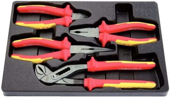KS Tools 117.1100 ERGOTORQUE VDE pliers set, 4 pcs, variante 1 - Image 2