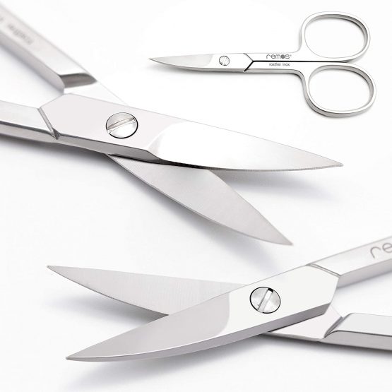 REMOS Nail Scissors Stainless [INOX] 9.5cm - for Fingernails & Thin toenails - Image 3