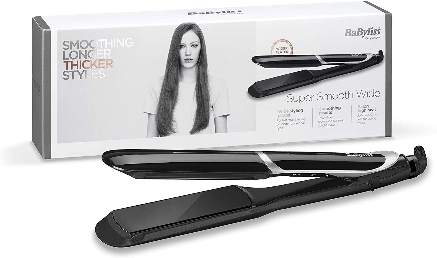 BaByliss Smooth Pro Wide Hair Straighteners - Image 2