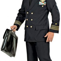 "PILOT" (jacket, pants, hat) - (XXL), Black