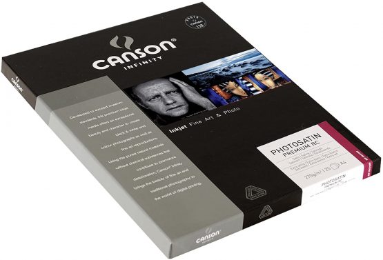 Canson Infinity PhotoSatin Premium RC 270gsm, semi-glossy white inkjet paper, A4, box of 25 sheets - Image 2