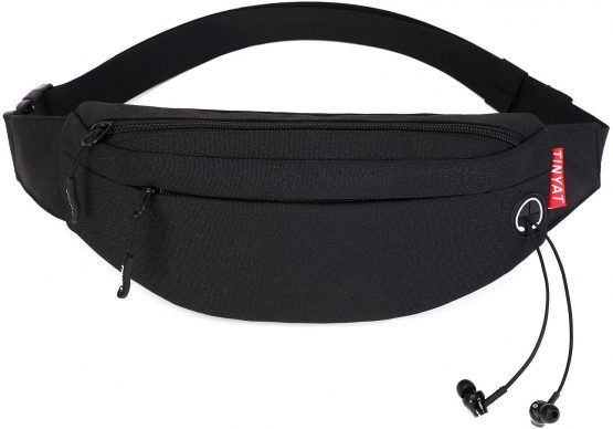 TINYAT Fanny Pack Waist Women Bum Bag Waterproof Sling Pocket Men Sport Running Hiking Walking Dog Travel Super Lightweight T2011B