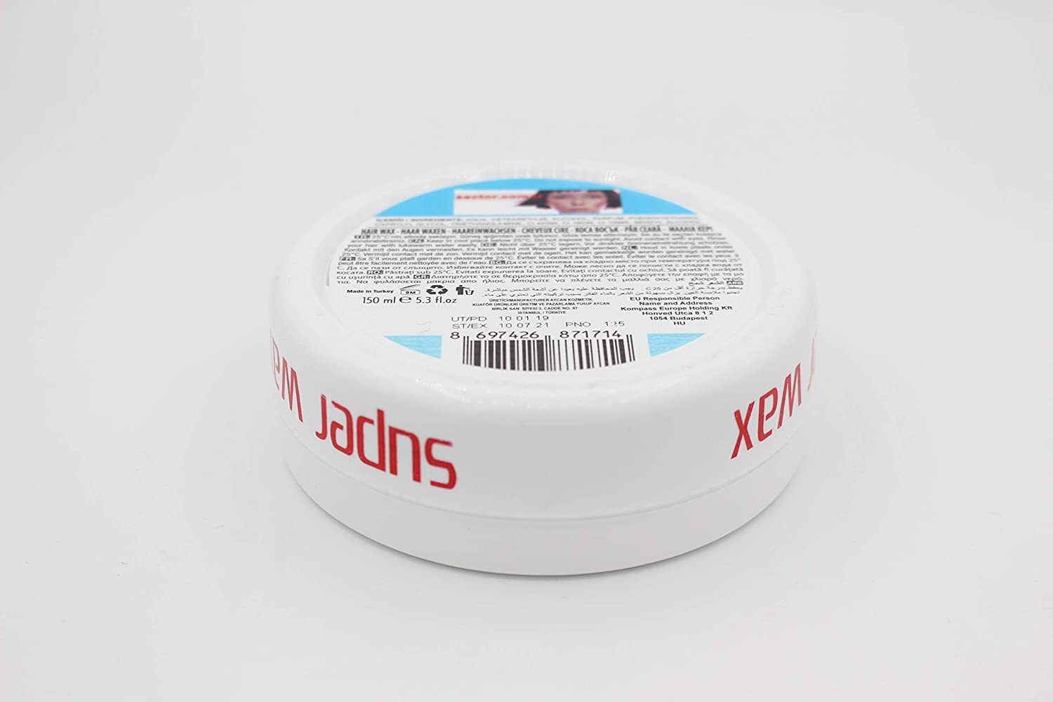 Hairmate Sector Super Wax Hair Wax 150 ml Aqua Gel-wax Hair Wax Hair Gel Men Children Women Professional Styling Wax - Image 2