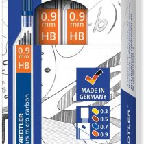 Staedtler Mars Micro Carbon 250 09 0.9mm HB Mechanical Pencil Lead (Pack of 12)