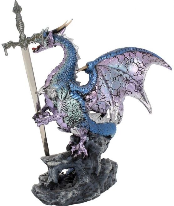 Nemesis Now Sword of the Dragon Letter Opener 23cm Blue - Image 3