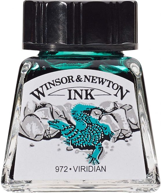 Winsor & Newton 14ml Drawing Ink Bottle - Viridian