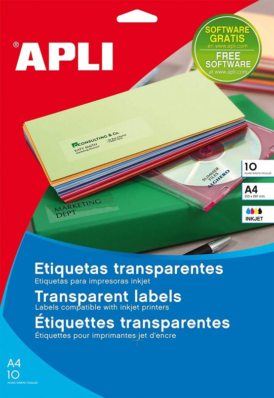 APLI 10052 Labels 99.1 x 38.1 Transparent - Image 2
