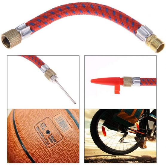 TYPHEERX Pump Adaptor Kit Set Valve Adapter Converter Flexible Air Hose Valve Connectors for Toys Sports Soccer Basketball Football - Image 3