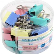 32 mm Pastel Coloured Metal Tongs Jar (24)