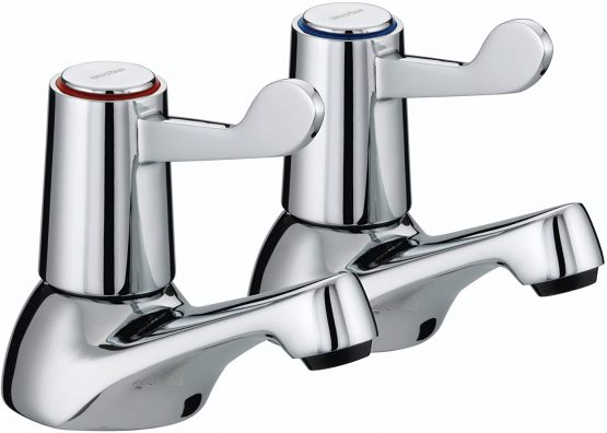 Bristan VAL 3/4 C CD Lever Bath Taps with Ceramic Disc Valves - Chrome Plated