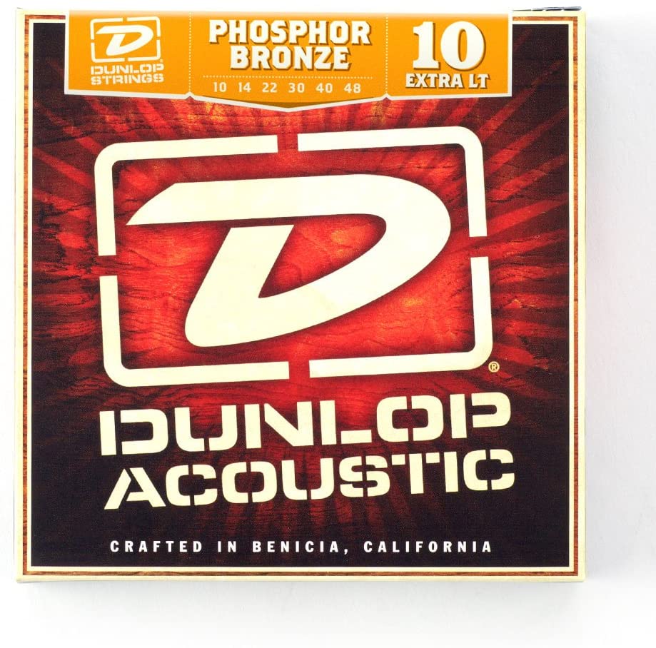 Dunlop DAP1048 Phosphor Extra Light 10-48 Acoustic Guitar Strings, Phosphor Bronze, Extra Light ( 10 - 48 ) - Image 2