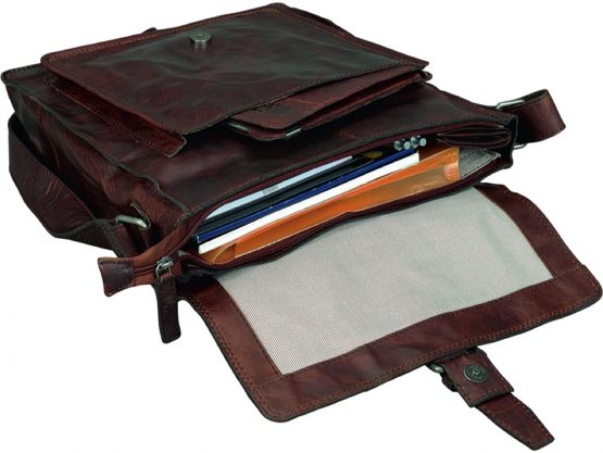 Pride & Soul Pride & Soul Messenger Bag of Skin, SALLER etano Main Compartment, Zip pockets, pocket, case, pen Loops - Image 2