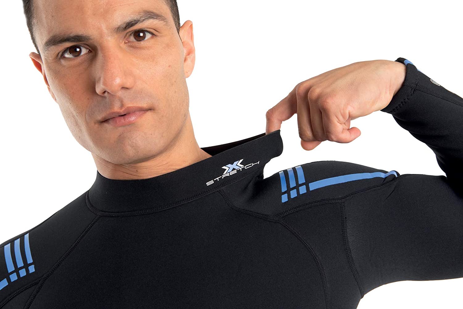 SEAC Feel Man, One-Piece Ultra-Elastic 3 mm Neoprene Wetsuit with Back Zipper for Diving Snorkelling and Freediving - Image 2