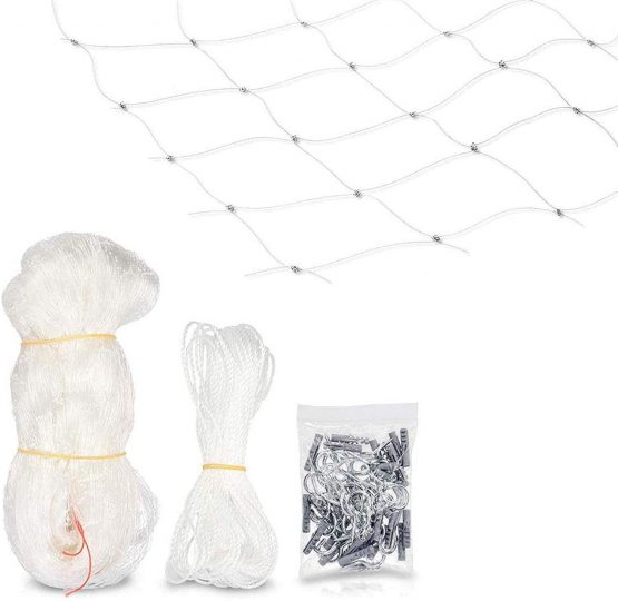 Pet Prime Cat Safety Net for Balcony & Window Transparent Protective Net for cats Pet Anti-escape Net Safety Fence Invisibel Variety Size Provided Include Fixing Set (3x2m) - Image 4