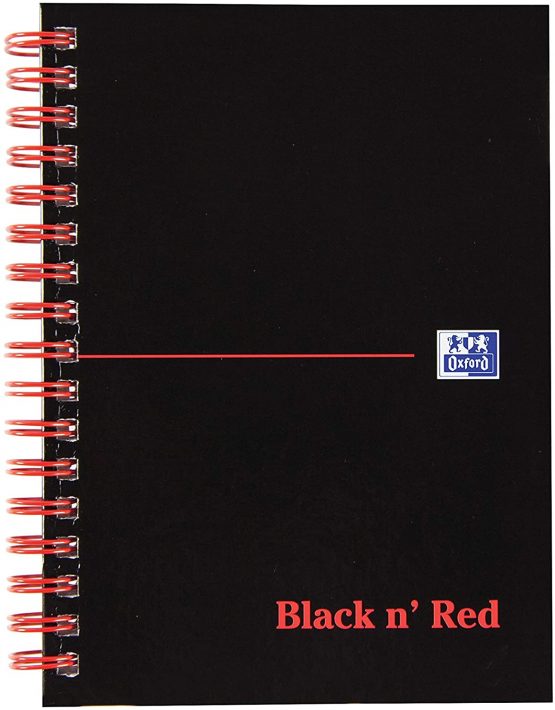 Black n Red Book Wirebound 90gsm Ruled and Perforated 140 Pages A6 Ref D67011 [Pack of 5]