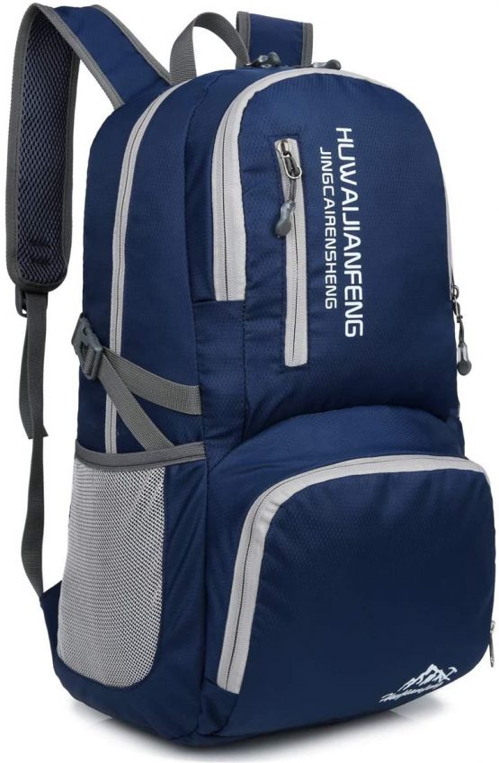 Crenze 35L Lightweight Foldable Backpack Travel Hiking Daypack, Men Women Durable Handy Waterproof Rucksack for Camping Mountaineering Walking Cycling Climbing