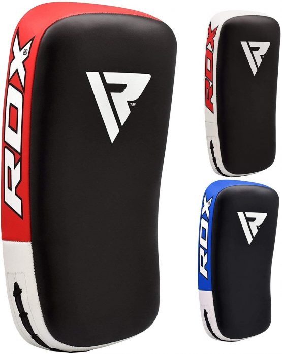 RDX Muay Thai Pad for Training,Curved Kickboxing kicking strike Shield,Coaching Kick Boxing, MMA, Martial Arts, Karate, Taekwondo, Punching, Foot, Knee and Elbow Target (1 Pcs SOLD AS SINGLE)
